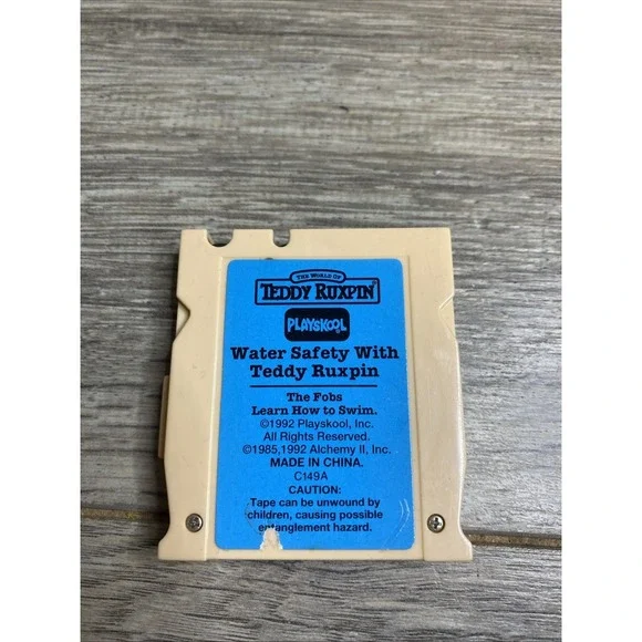 Teddy‎ Ruxpin square cassette tape cartridge - Water Safety with Teddy Ruxpin