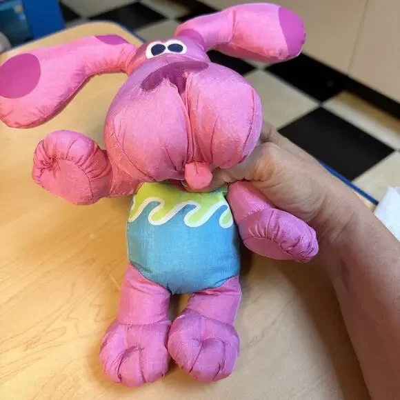Blues Clues Fisher Price Bathtime Magenta Plush Tub/Pool Toy Stuffed Animal 1999