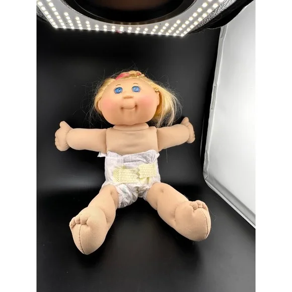 Cabbage Patch Kid Cornsilk‎ Pink Color Doll Blonde Blue Eyes Girl 14