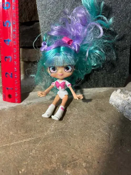 Wild Style Bella Shopkins Doll Bow Lavender Teal purple Hair 5