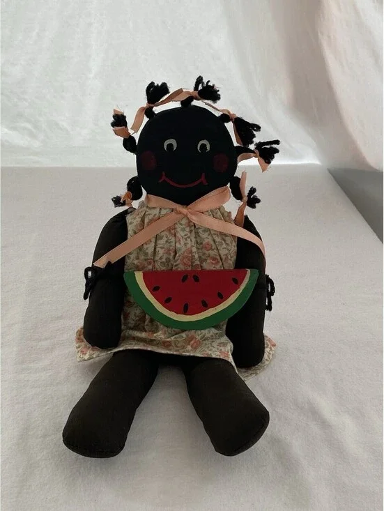 Vintage Cloth Handmade African American Folk Art Fabric 12