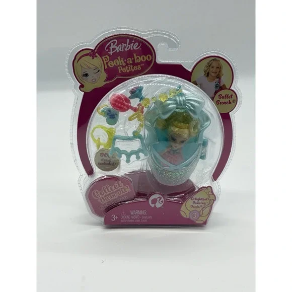 Barbie Peek-a-boo Petites Delightful Dancing Dayla Blue Ballet Bunch 2008