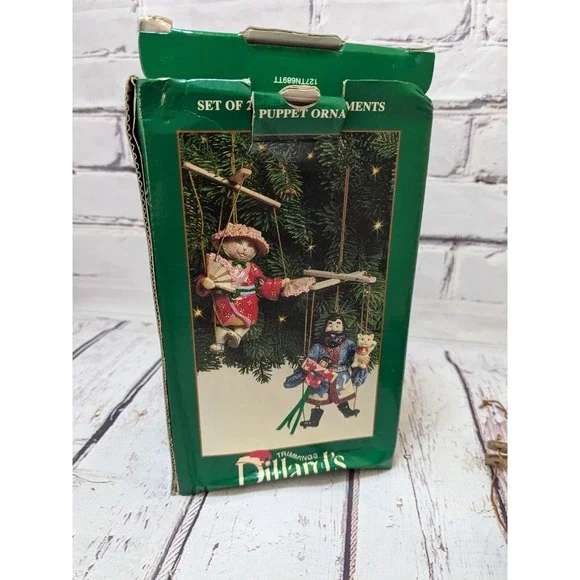 Dillards‎ Trimmings Puppet Ornaments - Set of 2 Marionette Puppets