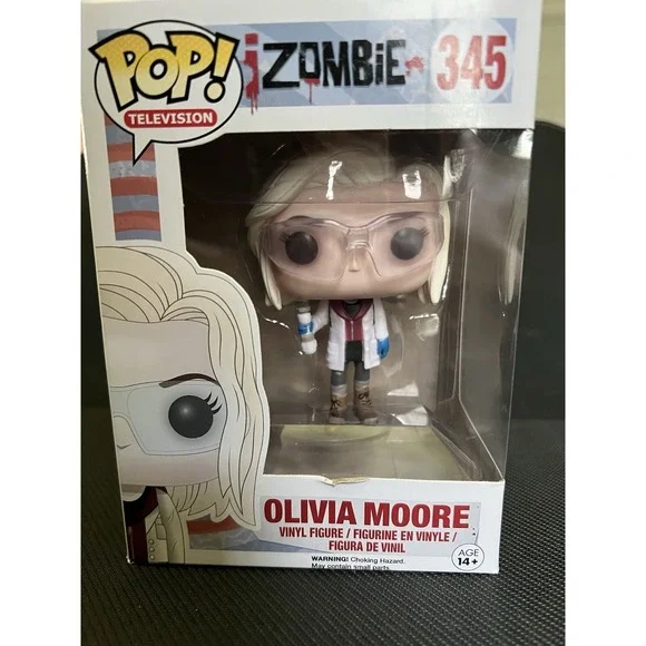 Funko Pop! TV iZombie Olivia Moore #345 Vinyl Figure Glasses Collectible  Bobble