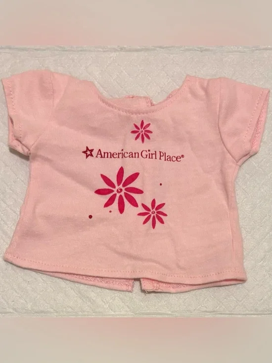 American Girl Place Pink Floral Doll Tee