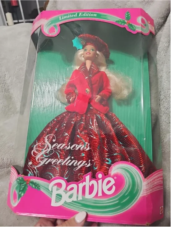 1994 Mattel Season’s Greetings Barbie Limited Edition #12384 NRFB Vintage