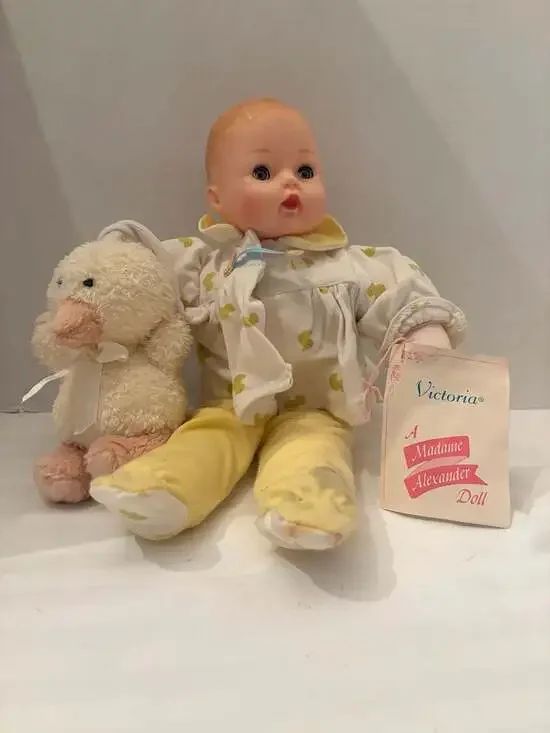 Madame Alexander Victoria Play Doll with Duck Pajamas and Stuffed Duck