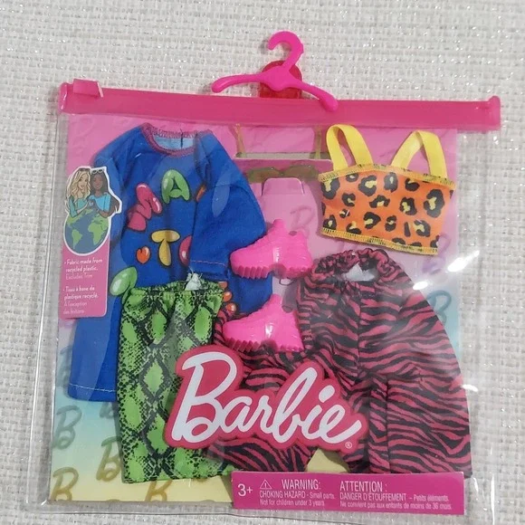 Barbie Doll Clothes Vibrant Accessory 2 Complete Outfits