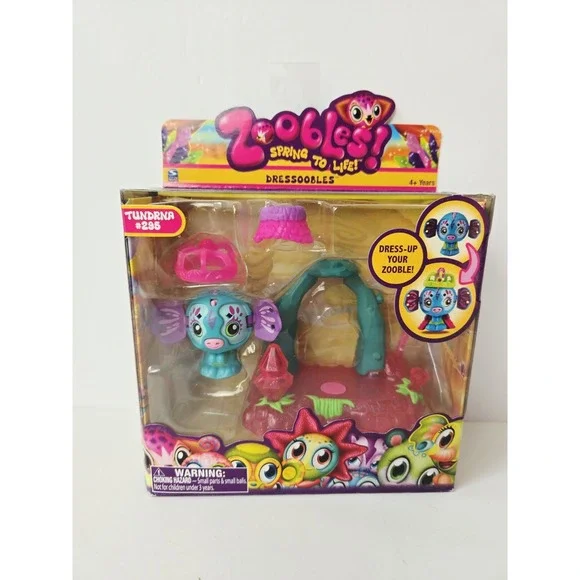 Zoobles Spring to Life toy action figure Tails #295 Tundrna Dressoobles