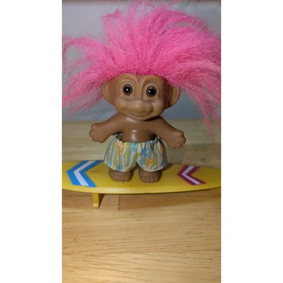Vintage Russ Tribe Surf Board Troll Doll 3