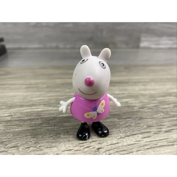 Peppa Pig & Friends Character Figures Replacement Suzy Sheep pink dress 2.5