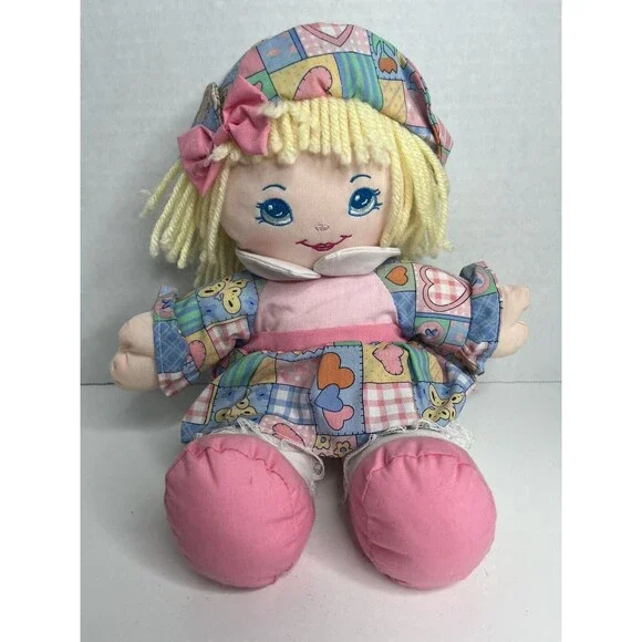 Precious Mine Baby Doll Well Made Toy 1995 Flowers Hat Dress 12