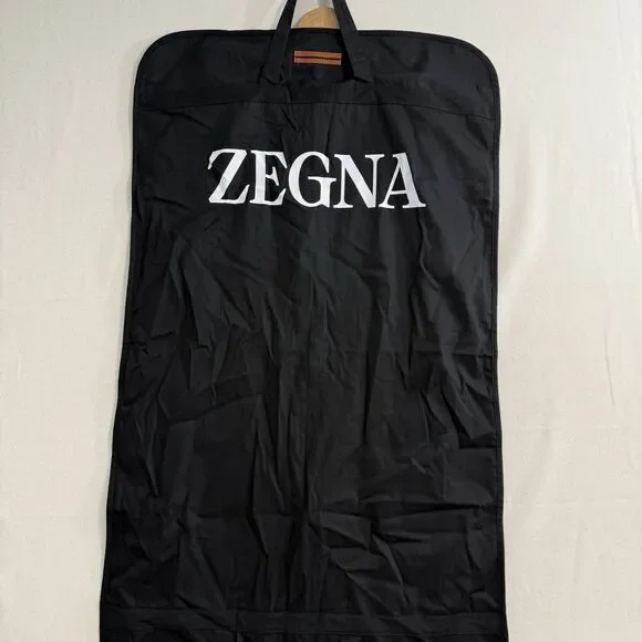 Ermenegildo Zegna Garment Bag Black Suit Travel Storage Cover 24