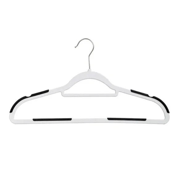 10pcs Heavy Duty Plastic Clothes Hangers Non-Slip Space Saving Garment Hangers‎