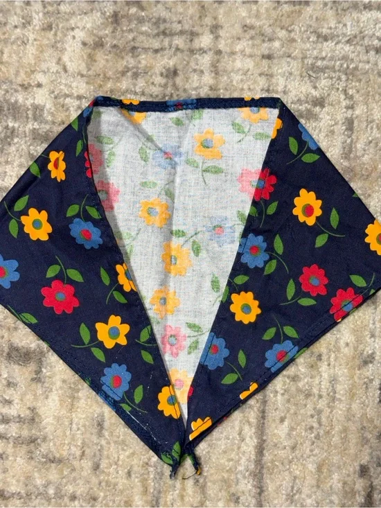 American girl Navy Blue shoulder tie with flowers