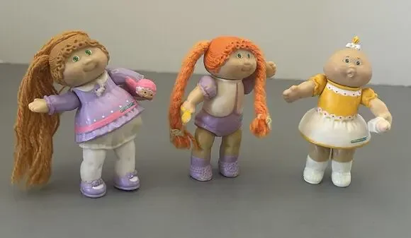 Cabbage Patch Kids Poseable Figure Lot 1984 Vintage Lot of 3 READ
