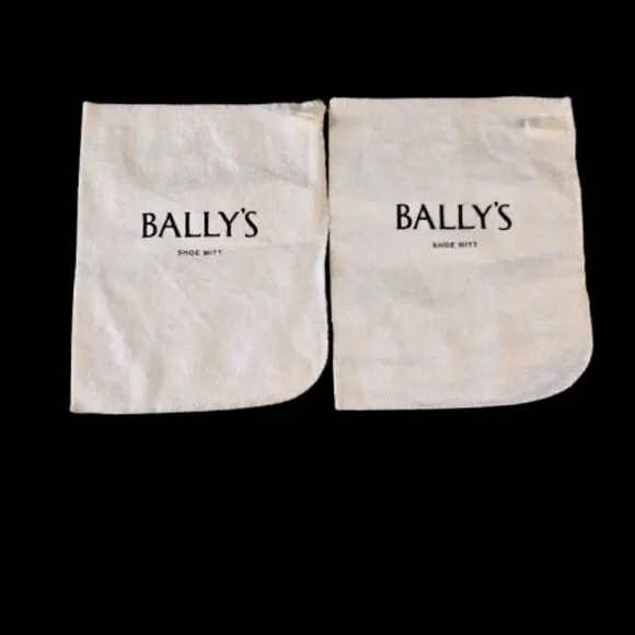 Vintage Bally's Casino 2 Shoe Mitts Las Vegas Strip Hotel Cloth Mitts
