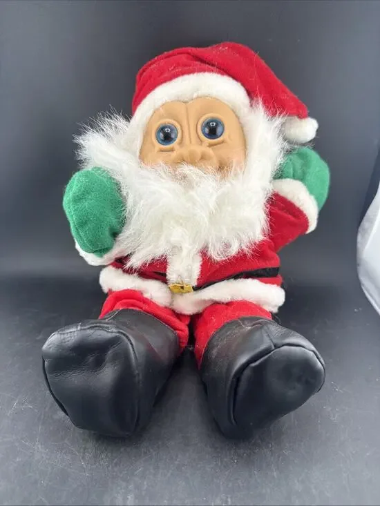 Russ Berrie Troll Kidz Mr. Santa Claus Plush Doll Toy 12