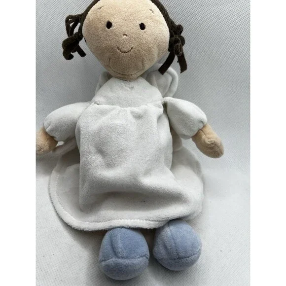 Little Princess Angel North American Bear Co Plush Doll  2015 10” dark brown hai