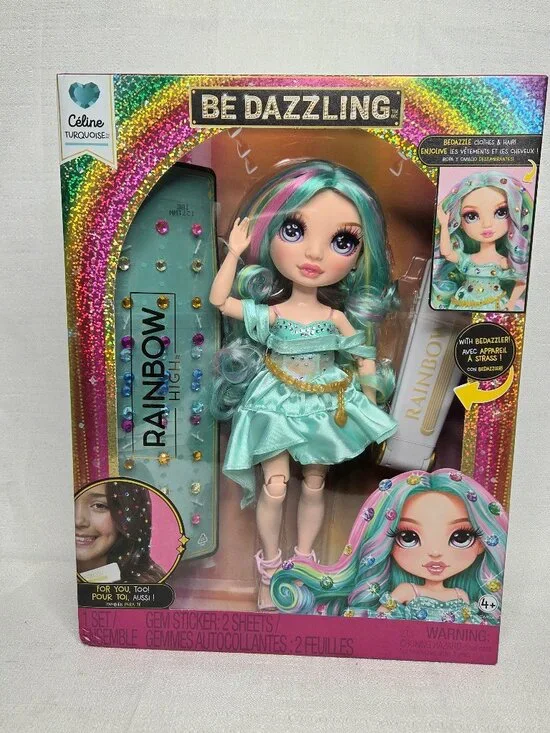 2025 Rainbow High Be Dazzling CELINE TURQUOISE Fashion Doll NEW