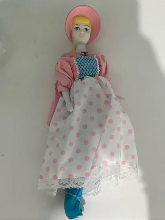 Pink Polka Dot Kids Dress with Blue Bodice
