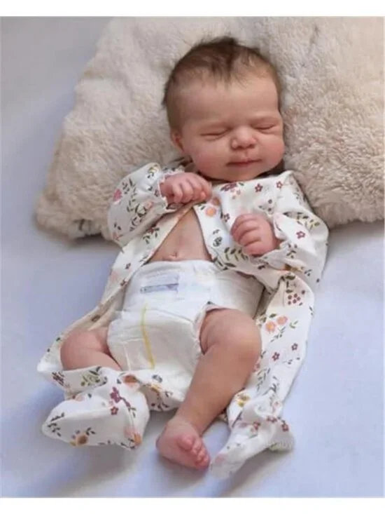 18 Inch Full Body Vinyl Reborn Baby Boy Doll Realistic Soft Skin Poseable