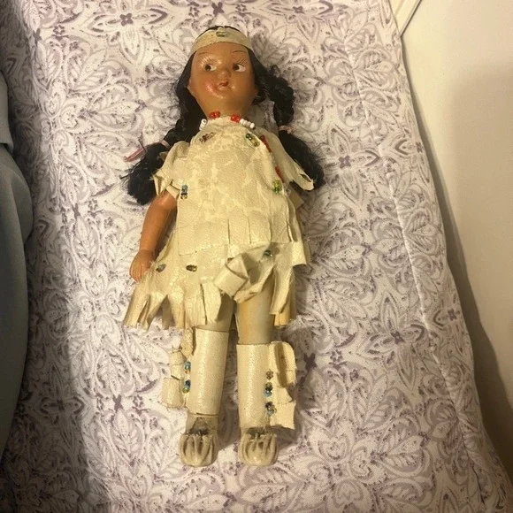 Vintage Native‎ American Porcelain Doll