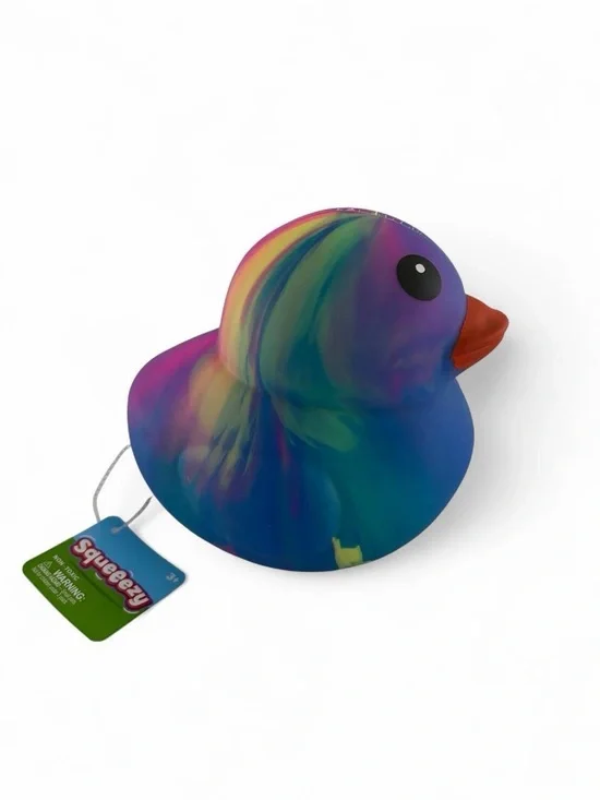 Target Tie Dye Squishy Duck Toy- Jumbo Squeeezy