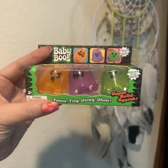 NeeDoh Baby Boos 3-Pack 2026 Halloween- New Rare Schylling Ghosts.