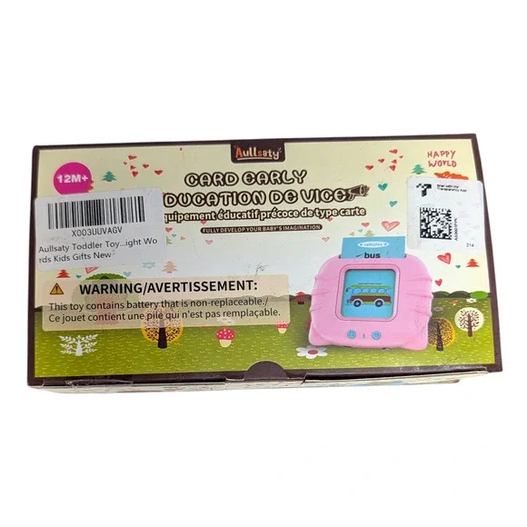 Toddler Early Education Pink Card Reader Learning‎ New Word Toy Brand New