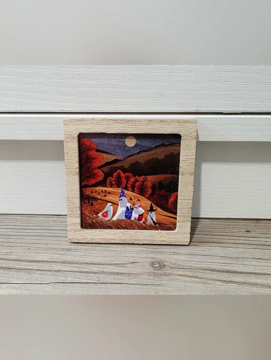 Target Bullseye Playground Halloween 2025 Ghost Frame Art Magnet