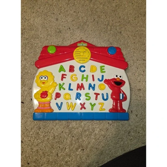 Sesame Street Elmo Big Bird Alphabet Learning Toy ABC Schoolhouse Interactive