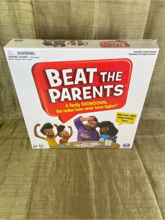 Spin Master Beat The Parents Board Game New Sealed - 2-6 players Family Trivia