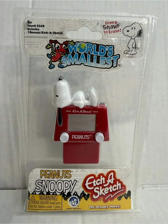 Super Impulse World's Smallest Peanuts Snoopy Etch A Sketch