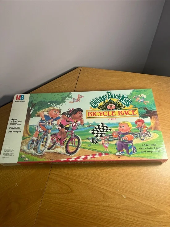 Cabbage Patch Kids Bicycle Race Board Game by Milton Bradley