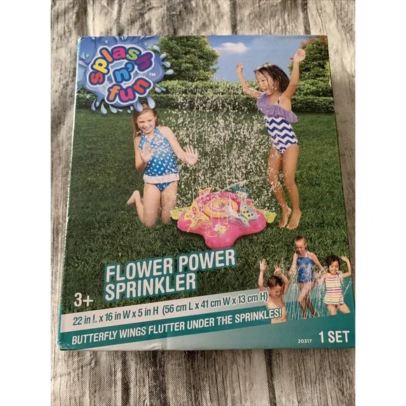Flower Power Butterfly Yard Sprinkler Summer Summertime Water‎ Fun