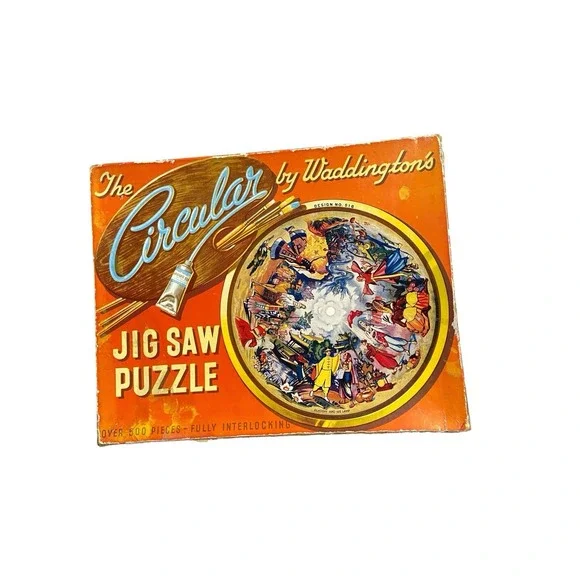 VTG Waddington's Circular jigsaw, Aladdin and His lamp 1955 complete