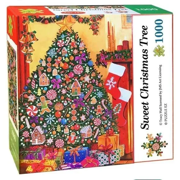 Puzzle EZ Sweet Christmas Tree by Tracy Hall 1000 pc Jigsaw Puzzle