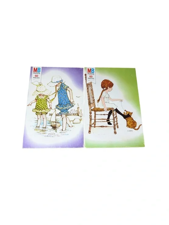 Vintage Holly Hobbie 60-Piece Puzzle Sets