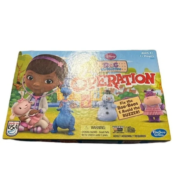 Disney Doc McStuffins Operation Game Hasbro 2013
