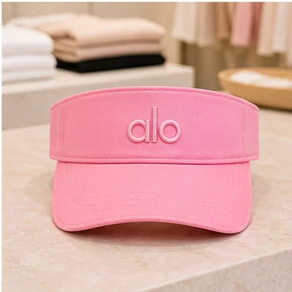 ALO Yoga Pink Tennis Open Top Visor Hat Sporty