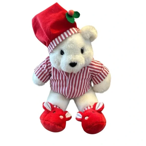 Vintage 1989 San Francisco Music Box Co 15” musical bedtime plush bear