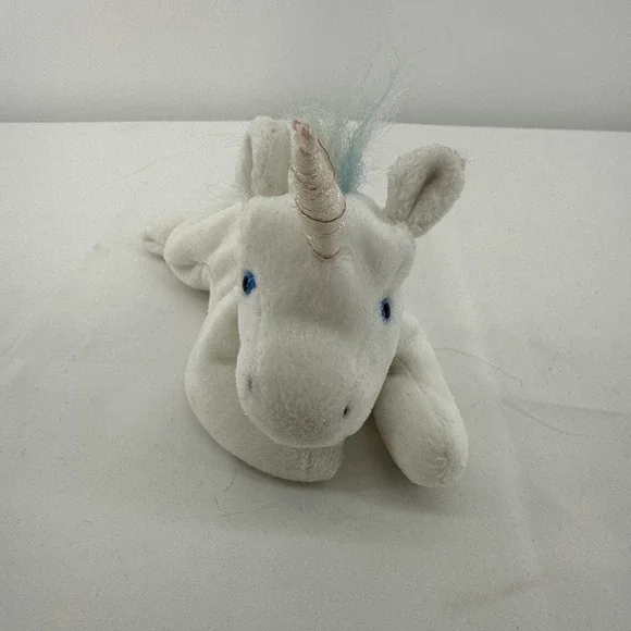 Ty Beanie Baby Mystic 1993 (5-21-1994) P.E. Pellets Plush Stuffed Animal Unicorn