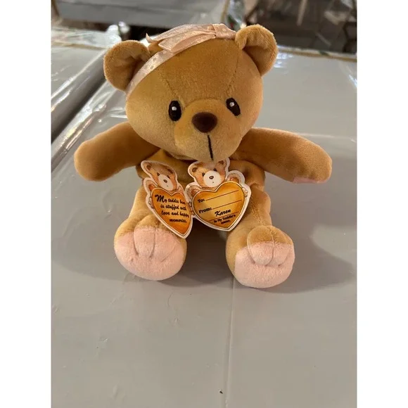 Vintage Enesco Cherished Teddies Karen Heart of Gold Plush Bear 516562 1998