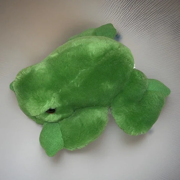 DAKIN Hoppity Green Frog Applause Noisie Stuffed Animal Plush #6368 6.5 Inches