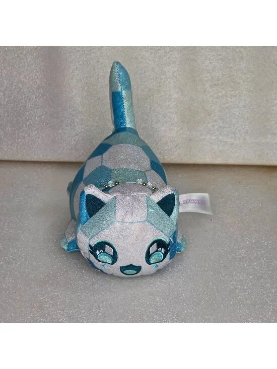 Aphmau MeeMeows Kitty Cat Plush Blue White Diamond Shiny Celestial Series 6