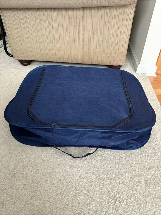 Collapsible Fabric Storage Bag - Navy