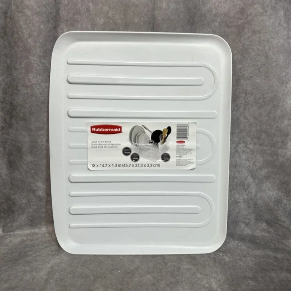 RUBBERMAID Large Drain Board White 18x14.7x1.3