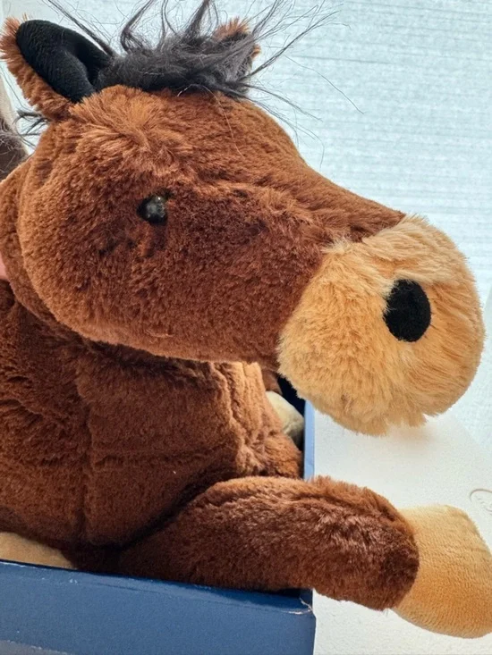 Vintage Dan Dee Lovable Huggs Horse Plush 18” NWT Brown Stuffed Toy Collectible