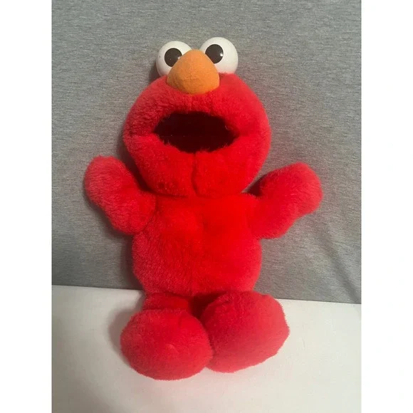 Vintage 1995 Tyco Sesame Street Elmo Plush Toy Red 13 inch 6538 Jim Henson